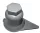 Csavarkupak lazulás jelzővel 33mm SZÜRKE