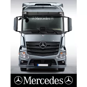 Mercedes matrica napellenzőre fehér