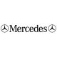 Mercedes matrica napellenzőre fekete