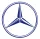 Mercedes logó matrica KÉK