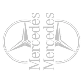 MERCEDES óriás matrica oldalra párban (100x65cm) EZÜST