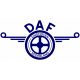 Nagy Daf logó matrica Kék (30x55cm)