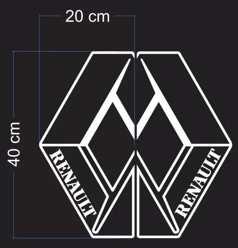 Ablakmatrica pár RENAULT oldalra
