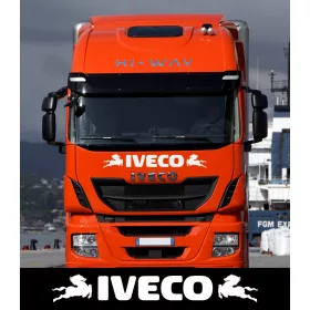 Iveco matrica napellenzőre fehér