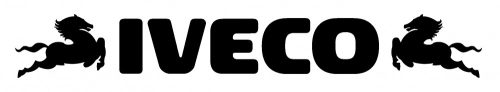 Iveco matrica napellenzőre fekete