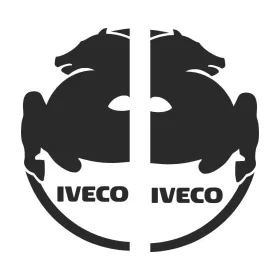 IVECO óriás matrica oldalra párban (100x60cm) FEKETE