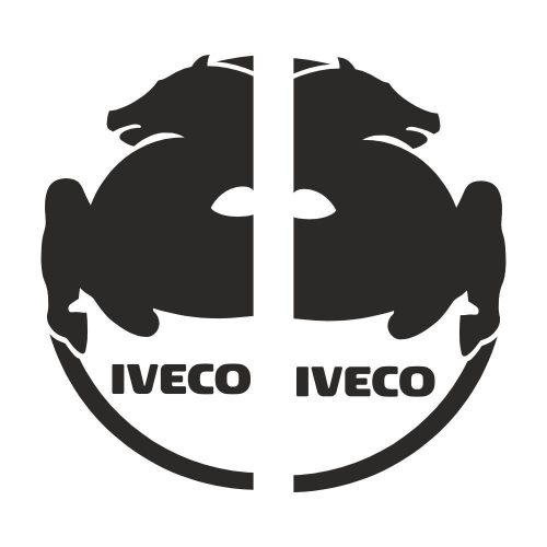 IVECO óriás matrica oldalra párban (100x60cm) FEKETE