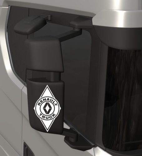 Renault matrica tükör hátlapra fehér rombusz