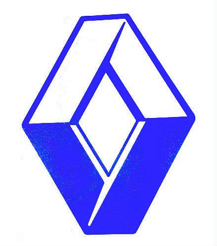KÉK Renault logó matrica 