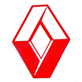 PIROS Renault logó matrica