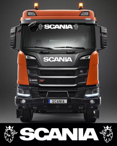 Scania matrica napellenzőre fehér