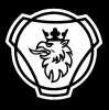 SCANIA matrica (30x30cm) FEHÉR