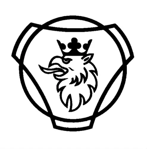 SCANIA matrica (30x30cm) FEHÉR