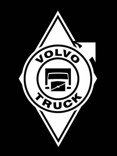 Volvo matrica tükör hátlapra fehér rombusz