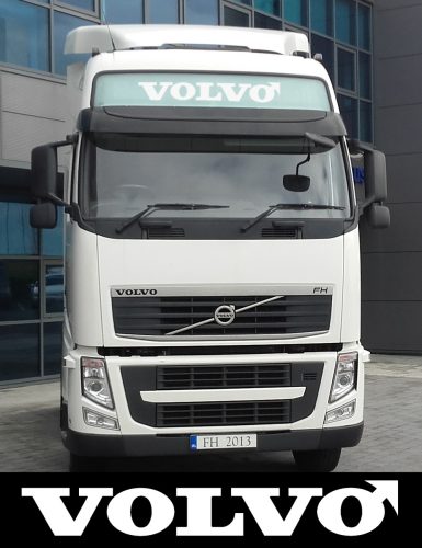 Volvo matrica napellenzőre fehér