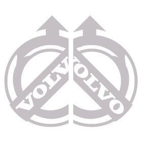 VOLVO óriás matrica oldalra párban (100x58cm) EZÜST