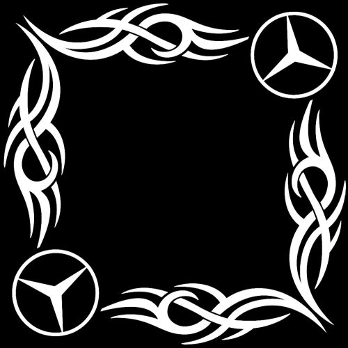 Ablakmatrica pár MERCEDES sarokra