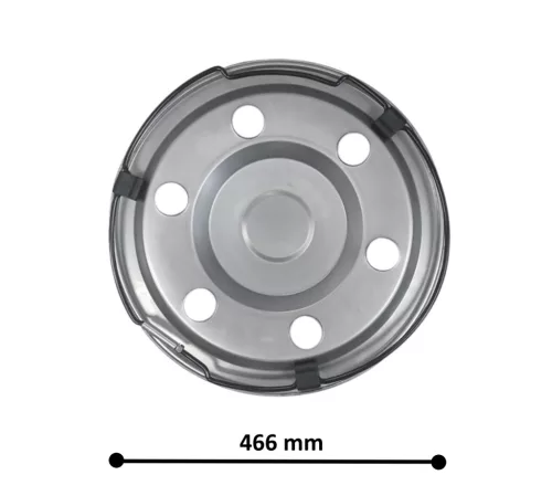 Dísztárcsa inox 17,5" hátsó tengelyre