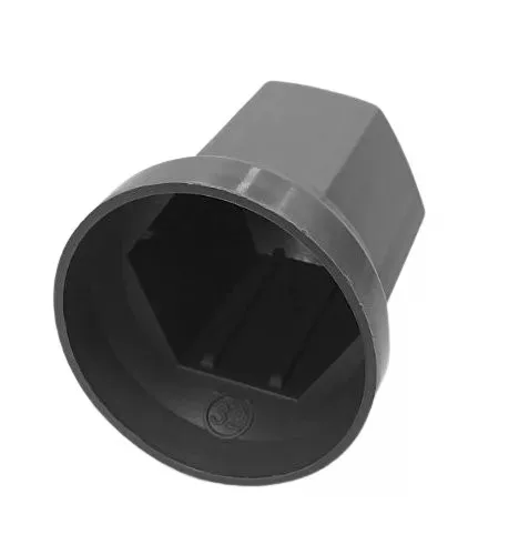 Csavarkupak műanyag szürke 32mm, magas