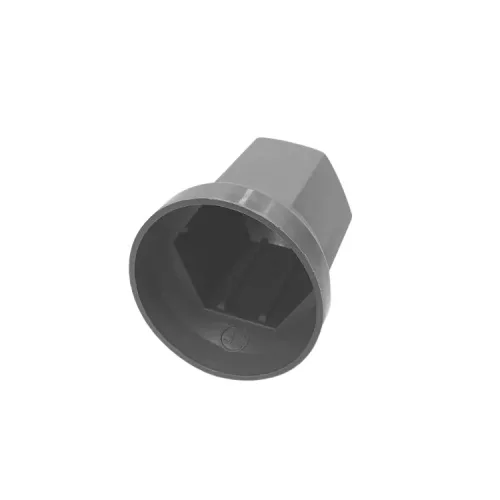 Csavarkupak műanyag szürke 32mm, magas