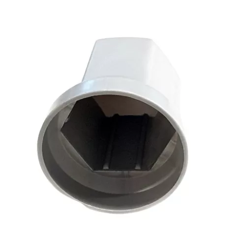 Csavarkupak műanyag szürke 33mm, magas