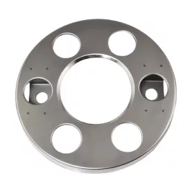 Dísztárcsa karika inox 17,5" lyukas közepű
