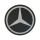 Mercedes műanyag kerékdísz 10cm