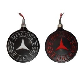   MERCEDES Amerikai helyzetjelző fekete házban, piros-fehér PÁRBAN