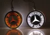 MERCEDES Amerikai helyzetjelző LOLLIPOP sárga-fehér PÁRBAN