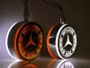 MERCEDES Amerikai helyzetjelző LOLLIPOP sárga-fehér PÁRBAN