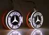 MERCEDES Amerikai helyzetjelző LOLLIPOP sárga-fehér PÁRBAN