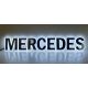 MERCEDES inox felirat HÁTTÉRVILÁGÍTÁSSAL Fehér