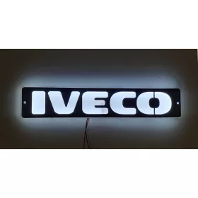 IVECO inox szögletes dísz HÁTTÉRVILÁGÍTÁSSAL