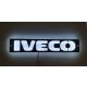 IVECO inox szögletes dísz HÁTTÉRVILÁGÍTÁSSAL