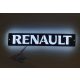 RENAULT inox szögletes dísz HÁTTÉRVILÁGÍTÁSSAL