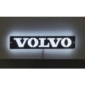 VOLVO inox szögletes dísz HÁTTÉRVILÁGÍTÁSSAL