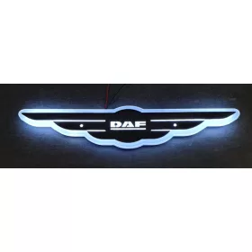 DAF inox szárnyas dísz HÁTTÉRVILÁGÍTÁSSAL