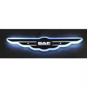 DAF inox szárnyas dísz HÁTTÉRVILÁGÍTÁSSAL
