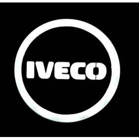 Világító IVECO logó 95mm 24V Fehér