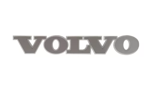 VOLVO inox felirat HÁTTÉRVILÁGÍTÁSSAL Fehér