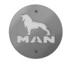 Világító MAN inox logó 100mm 24V Fehér