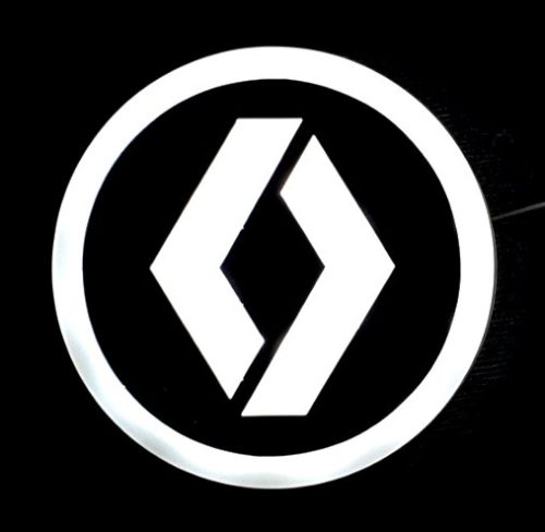Világító RENAULT logó 95mm 24V Fehér