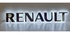 RENAULT inox felirat HÁTTÉRVILÁGÍTÁSSAL Fehér