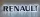 RENAULT inox felirat HÁTTÉRVILÁGÍTÁSSAL Fehér