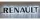 RENAULT inox felirat HÁTTÉRVILÁGÍTÁSSAL Fehér