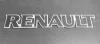 RENAULT inox felirat HÁTTÉRVILÁGÍTÁSSAL Fehér