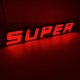 Világító SUPER felirat 24V PIROS
