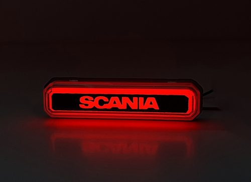 SCANIA LED dekor lámpa 24V Piros