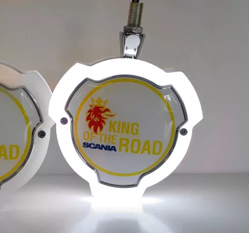 Scania KING világító logó FEHÉR