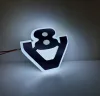 Inox V8 világító logó FEHÉR fénnyel